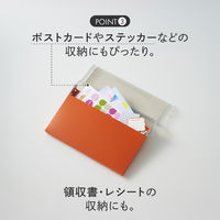 リヒトラブ Mutual コングレスケース A5ヨコ テラコッタオレンジ コピー用紙150枚 A2070-4 1冊