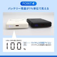 オウルテック 準固体電池ワイヤレスモバイルバッテリー 5000mAh C×1(PD20W) OEC-LPB5025MG-BK 1個