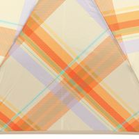 晴雨兼用 ビッグタータンチェックミニ傘 オレンジ studio CLIP