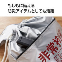 エレコム モバイルバッテリー/乾電池式/USB-A×1/単3電池4本付属/ブラック DE-KD01BK 1個