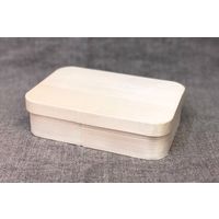 木具輪 経木わっぱ　長方形170×115×H40　被せ蓋付き　ケース SD270082-195 1箱(195個)（直送品）