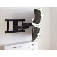 SANUS テレビ壁掛け金具 フルモーション型ウォールマウント (46 - 95 V型) VXF730B2 1セット（直送品）