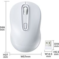 ワイヤレスマウス　無線　3ボタン　中型サイズ　ブルーLED　MA-WBL41WN　サンワサプライ　1個（直送品）