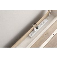 アイリスオーヤマ デスク 収納付きデスク 幅80cm PCデスク ケーブル収納デスク モニター台付 CSD-800M ブラック/ブラック（直送品）