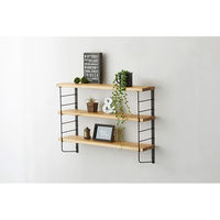 平安伸銅工業 LABRICO(ラブリコ) L型シェルフフレーム6 黒 (1個) 1個（直送品）