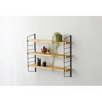 平安伸銅工業 LABRICO(ラブリコ) シェルフフレーム6 黒 (1個) 1個（直送品）