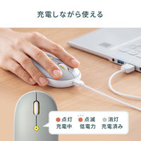 ワイヤレスマウス　無線　静音　3ボタン　中型サイズ　ブルーLED　400-MAWC177BL　サンワサプライ　１個