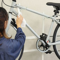 MOJYU 自転車スタンド レック 1台用 ホワイト/ホワイト木目 BCD-002 1台（直送品）