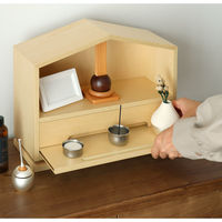 MOJYU ツヅリ インテリアミニ仏壇 ナチュラル 1台（直送品）