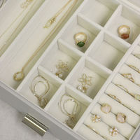 MOJYU ジュエリーボックス アシャ 2段 グレージュ JWB-016 1台（直送品）