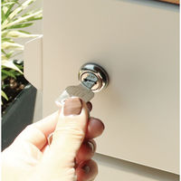 MOJYU ジャン 宅配ボックス付ポスト グレージュ 1台（直送品）