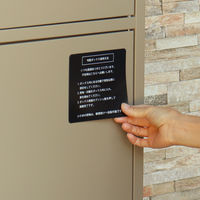 MOJYU ミーナ 宅配ボックス付ポスト ミーナ ミルクティーベージュ 1台（直送品）