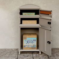 MOJYU プリモ 宅配ボックス付ポスト 宅配2段タイプ ライトベージュ 1台（直送品）