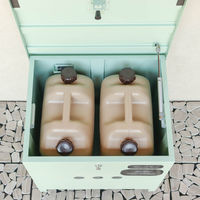 MOJYU リンダ ベンチ収納宅配ボックス セージグリーン 1台（直送品）