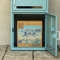MOJYU ロレッタ 宅配ボックス付ポスト アザーブルー 1台（直送品）
