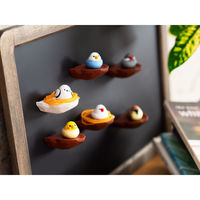 ビッテ 輪ゴム掛け 輪ゴムホルダー トリの巣 マグネット biite 鳥 シマエナガ 485803 1個（直送品）