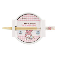 スケーター 陶器製 ボウル 箸 セット サンリオ マイメロディ 490059 1個（直送品）