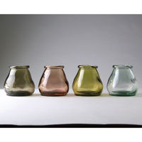 SOW 花瓶 VALENCIA リサイクルガラス ミニフラワーベース CERO ブラウン 492765 1個（直送品）