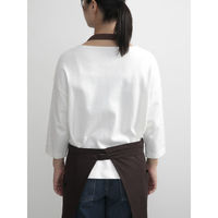 ウェーブ エプロン 無地 バイカラー2WAYエプロン COCOWALK ブラウン 412188 1個（直送品）