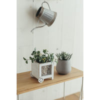 アビテ 植木鉢 モノクローム エッグポット M グレー 474913 1個（直送品）