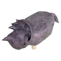 アビテ アニマルスツール 恐竜 座面高26.5cm ティーア・スツール・トリケラトプス グレー 477399 1個（直送品）