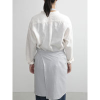 ウェーブ エプロン やさしいガーゼのエプロン COCOWALK ライトグレー 412147 1個（直送品）