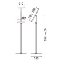 友屋 POP用品 ポールスタンドTPS-409 スタッキータイプ 36277*** 1ケース(1個)（直送品）