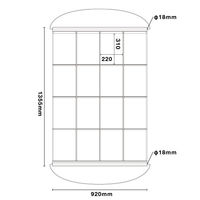 友屋 売場備品 クリアポケットPOPA4 横4×縦4 吸盤 56865-1* 1ケース(1個)（直送品）