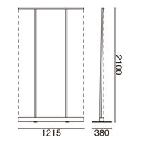 友屋 イベント用品 ローコストロールスクリーン RS27N 1200 シルバー 60015-2S 1袋(1個)（直送品）