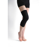 佳雅 シルク混 ゆったり膝サポーター 1枚 ブラック 55553（直送品）