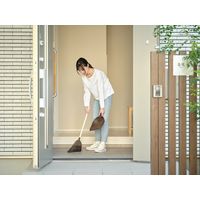 山崎産業 デイリークリーン マンションブルーム(アレン) ほうきちりとりセット 箒ちりとり 玄関ほうき 1本