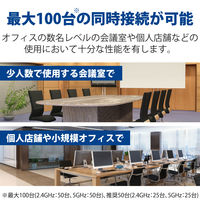 無線アクセスポイント AP 1201+574Mbps Wi-Fi 11ax 小型 最大100台 PoE WAB-S1775 エレコム 1個（直送品）