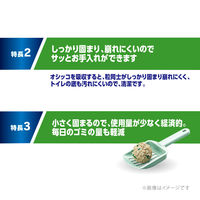 デオサンド オシッコのあとに香りで消臭する砂 ナチュラルグリーン 5L 12袋（4袋×3箱）猫砂