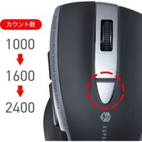 ワイヤレスマウス　無線　Bluetooth　静音　5ボタン　中型サイズ　ブルーLED　MA-BTBL167BK　サンワサプライ　1個（直送品）