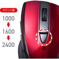 サンワサプライ 静音BluetoothブルーLEDマウス(5ボタン) MA-BTBL167R 1個（直送品）