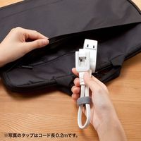延長コード 電源タップ 1m 2P（ピン） 4個口 ライトグレー TAP-M81W サンワサプライ 1個