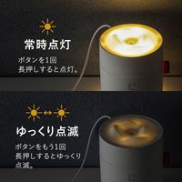 サンワサプライ USB加湿器(LEDライト付き) ホワイト色 USB-TOY100W 1個（直送品）