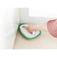 ユニットバスボンくん 風呂床ハンドブラシ抗菌 グリーン 約幅135×奥行180×高さ70mm 1個 山崎産業