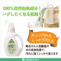 詰替用パックス　洗濯用石けんＷパワー　1L　1個　太陽油脂　無添加　無香料　炭酸塩　天然由来100%