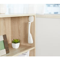 サッシブラシ ミゾ掃除 へら付 きれいに暮らす。ホワイト 1本 マーナ