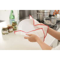 ビストロ先生 綿ガーゼふきん 台ふきん 食器ふきん のり付け加工なし 2枚入 1パック サンベルム