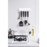 マグネット キッチンツールフック プレート ホワイト 1個 山崎実業 キッチン収納