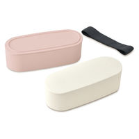 サーモス（THERMOS） フレッシュランチボックス 2段式 600ml ライトピンク DJT-600W LP 1個 弁当箱