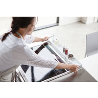 tower（タワー） 棚付き伸縮排気口カバー ホワイト 1個 山崎実業 キッチン収納