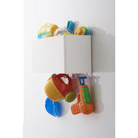 tower（タワー） マグネットストレージバスケット ホワイト 1個 山崎実業 キッチン収納