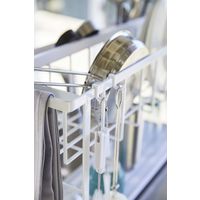 tower（タワー） スリーウェイ水切りワイヤーバスケット 2段 スリム ホワイト 1個 山崎実業 キッチン収納