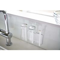 tower（タワー） マグネットグラス&ボトルホルダー ホワイト 1個 山崎実業 キッチン収納