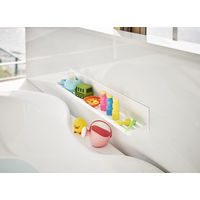 tower（タワー） マグネットバスルームラック ロング ホワイト 1個 山崎実業