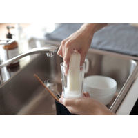 清潔謹製 抗菌キッチンスポンジ 3層 清潔 泡立ち 水切れ ホワイト 1個 マーナ