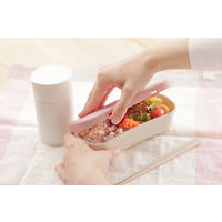 楽ランチボックス 1段 お弁当箱 抗菌 清潔 シンプル グリーン 1個 マーナ